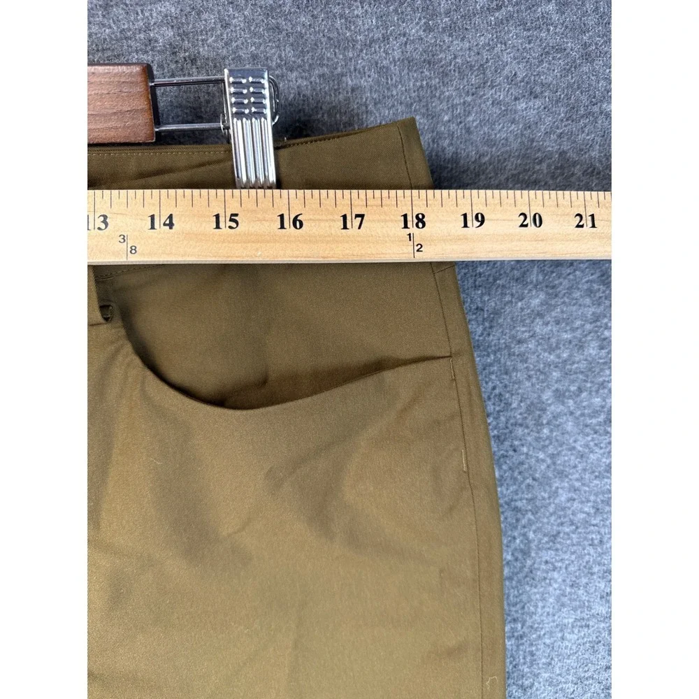 Lululemon ABC Bonded‎ Twill Pant Slim Mens 35x31 Khaki Technical Chino LM5AN2S